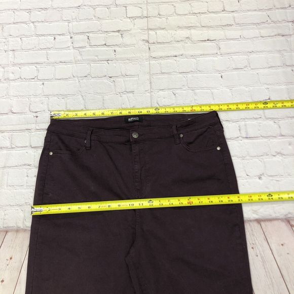 Buffalo David Bitton Women Hanna High Rise Skinny Jeans Size 16 Burgundy B241 20 - Picture 2 of 15